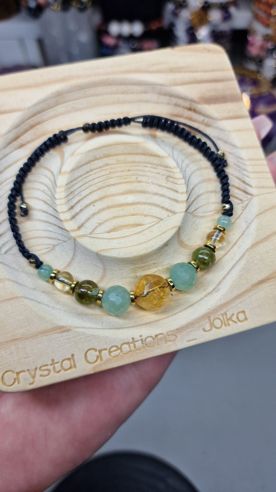 Stunning Citrine, Aventurine, and Peridot Bracelet – Natural Gemstone Jewelry for Healing & Style