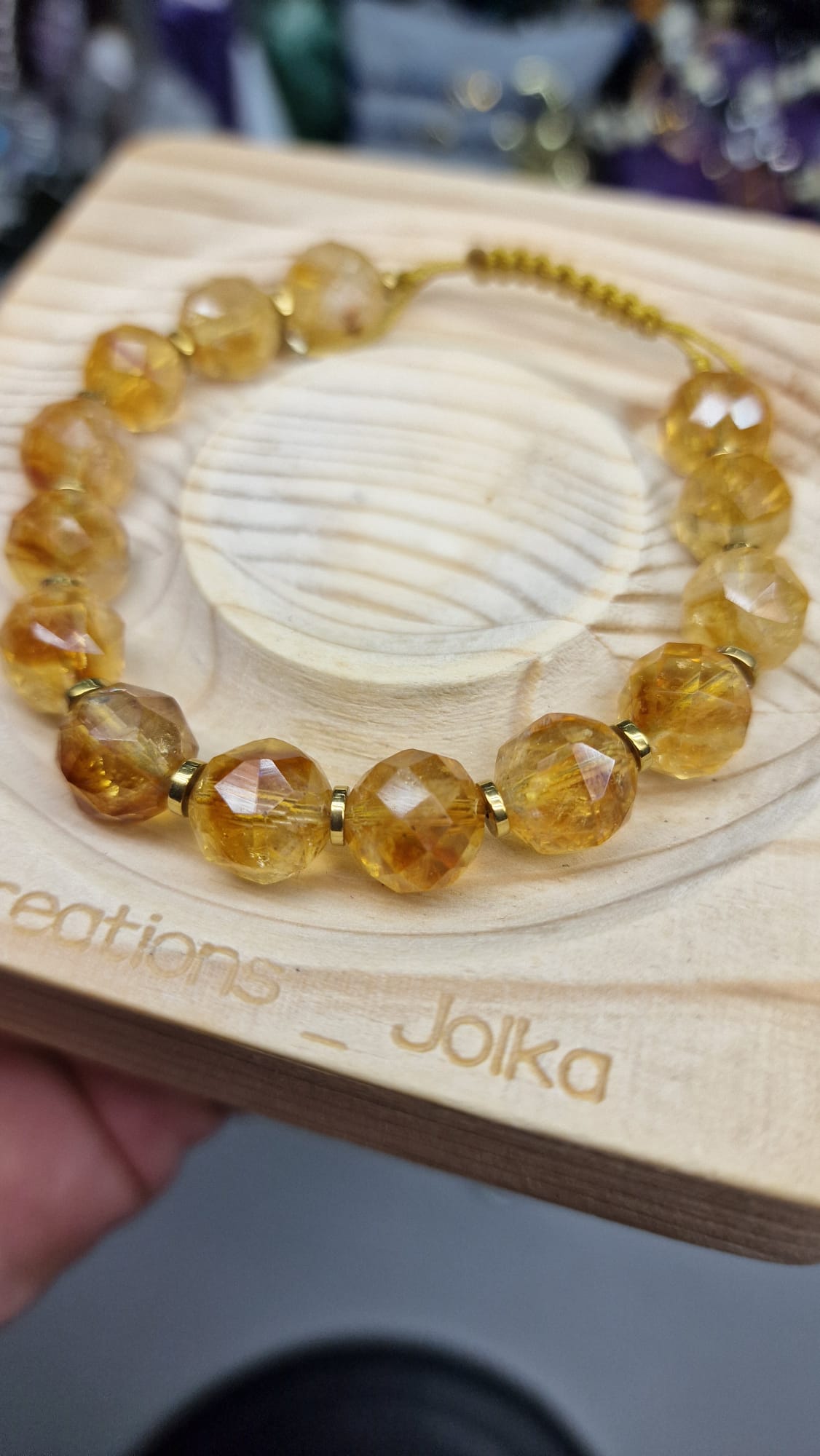 Elegant 10mm faceted Citrine Bracelet-Radiant Luxury & Abundance Bracelet